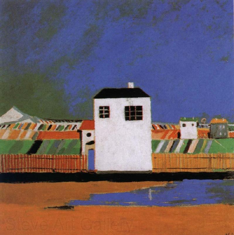 Kasimir Malevich A white house in the landscape